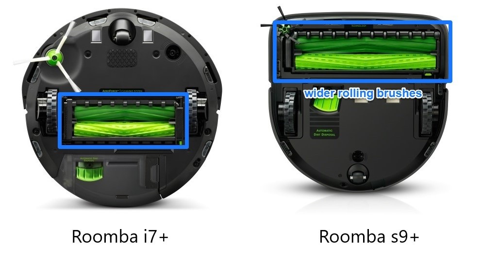 Roomba s9 plus vs the Roomba i7 plus