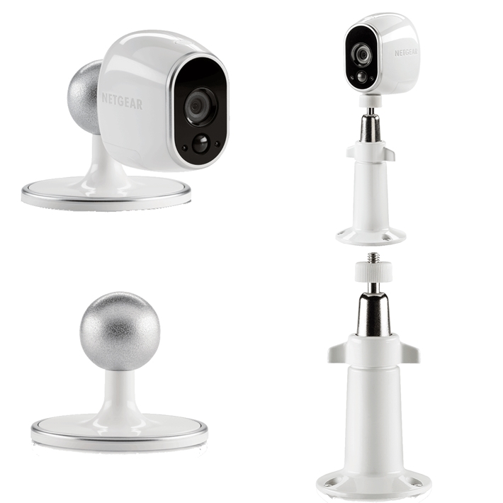 Arlo Pro's magnet mounting option and the external stick option.