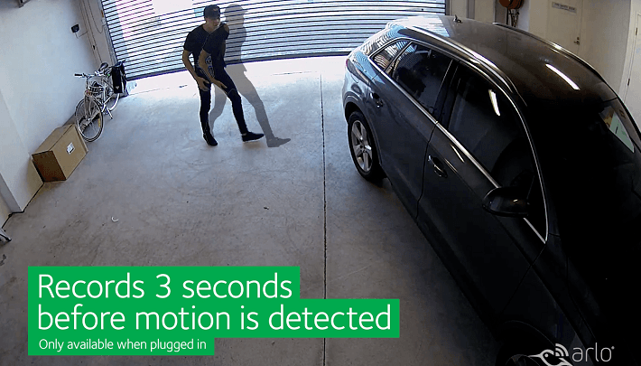 Arlo Pro 2's 3-second look back feature.