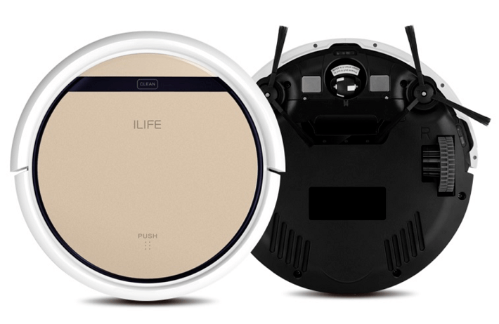 Views of the top and bottom of the ILIFE v5s vacuum