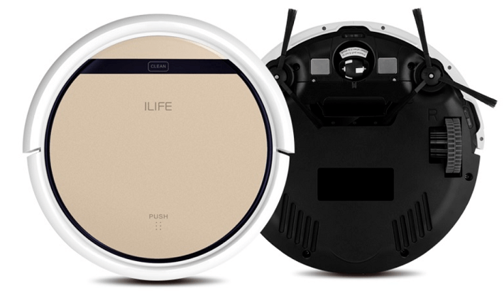 Top and bottom views of the Ilife v5s pro vacuum.