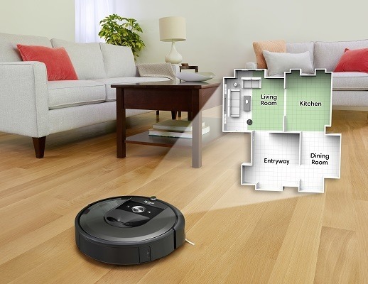 Roomba i7's Imprint Smart Mapping in action.