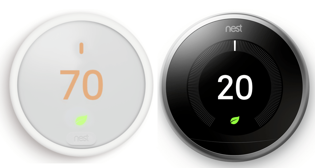 Nest E vs Nest 3rd Gen thermostat.