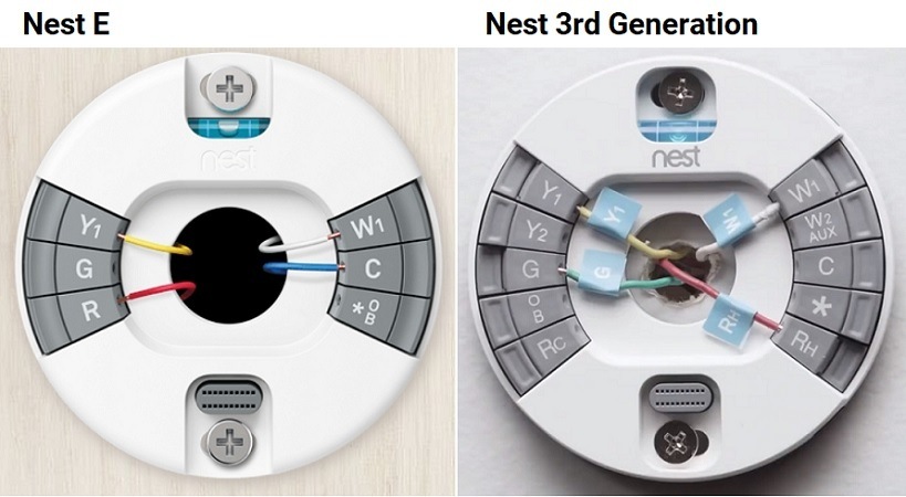 Wiring Diagram Nest A0013 Black Thermostat from smartrobotichome.com