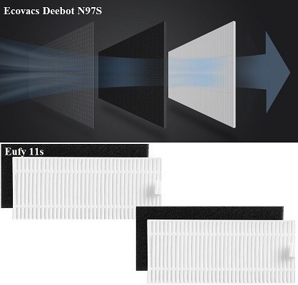 Comparison of the filters of Deebot N79S and Eufy 11s