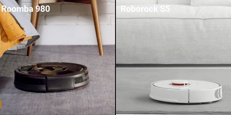 Cerdo Sombra Confusión Roborock S5 vs Roomba 980 - Which One is the Better Deal?
