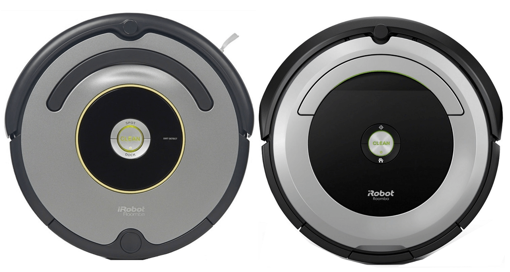 A side-by-side comparison of Roomba 670 vs Roomba 690.