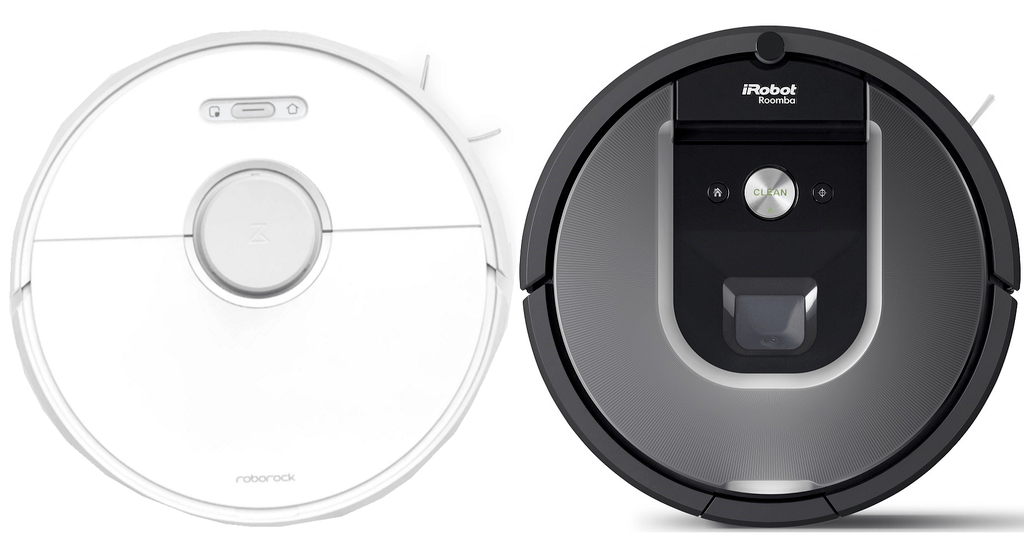 A side-by-side comparison of Roborock S6 vs Roomba 960.