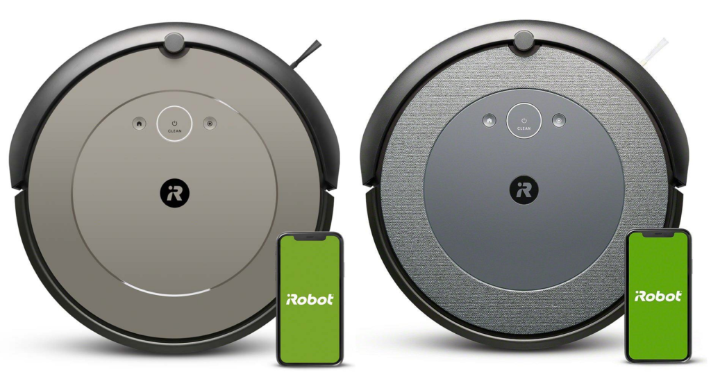 Roomba i1 along side Roomba i3.